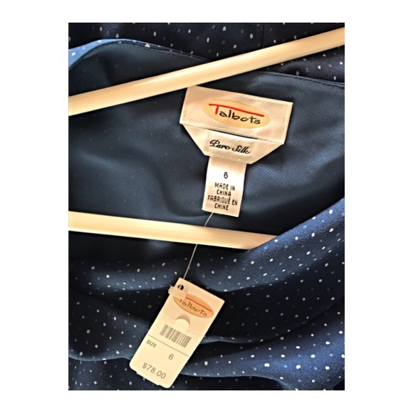 4.99 shipping•Talbots•silk blouse/skirt set - Picture 5 of 8